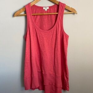 Dylan Women's Pink High/Low Tank Top Size Small
